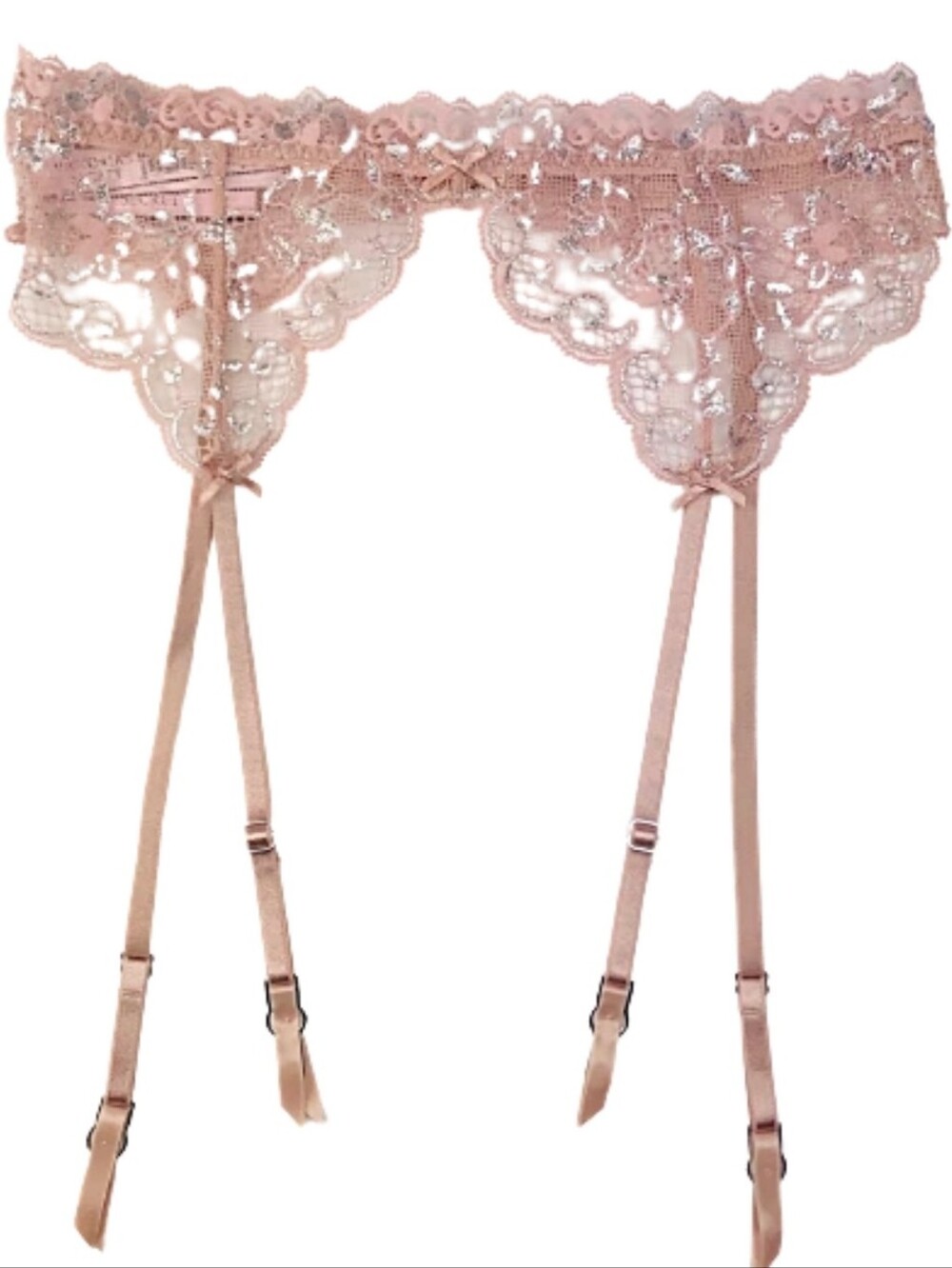 Victoria's secret dream Angel's very sexy allure shine garter belt MEDIUM LARGE